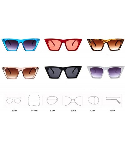 Oval Polarized Sunglasses UV Protection - REYO Women Oversized Sunglasses Vintage Retro Cat Eye Sun Glasses - Brown - C218NUG...