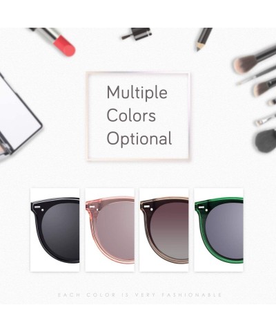 Cat Eye Polarized Sunglasses for Women Sun Glasses Fashion Oversized Shades S85 - CH18UC8O4DK $11.47