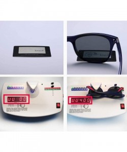 Square Men's Polarized Sunglasses Driving Square Frame Brand Designer Classic K0622 - Matteblue&grey - CI18O8DN6OZ $11.00