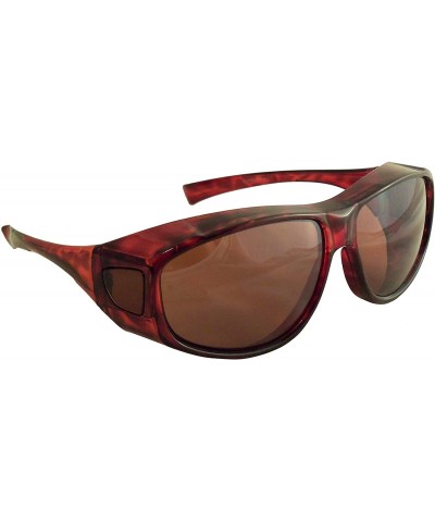 Shield Sun Shield Fit Over Sunglasses with Blue Blocker HD Driving Lens - Wear Over Prescription Glasses - CK12787B4VN $15.95