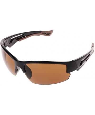 Square SimdocCycling Polarized Sunglasses-Outdoor Fishing Sports Polarized Spectacles - Black - CR18G9QKXD2 $6.97