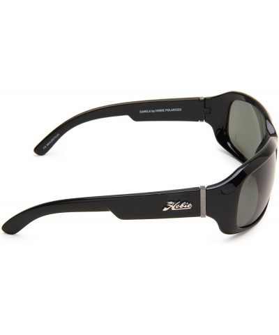 Sport Camila Rectangle Sunglasses - Shiny Black Frame/Grey Lens - CC118AYZ7G1 $52.20