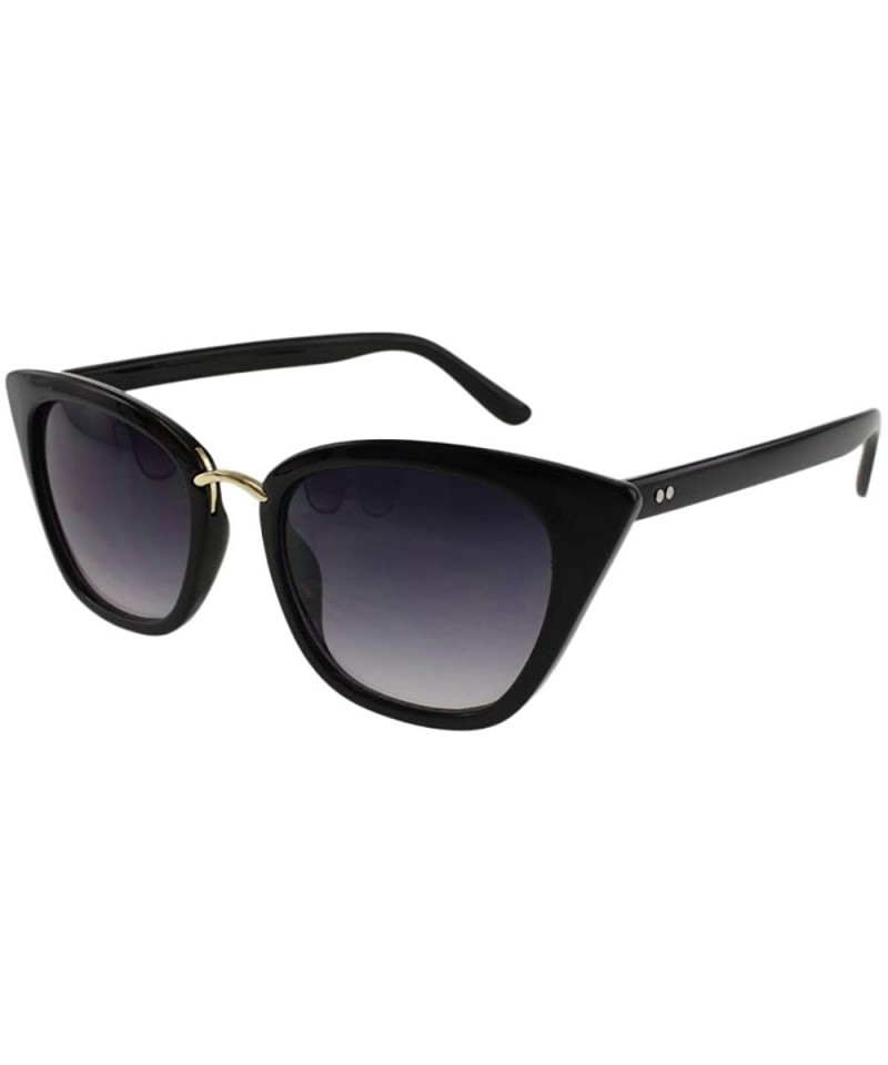 Sport Cassia - Womens Small Modern Cateye Sunglasses - Black - CY18S6D5HO9 $12.52