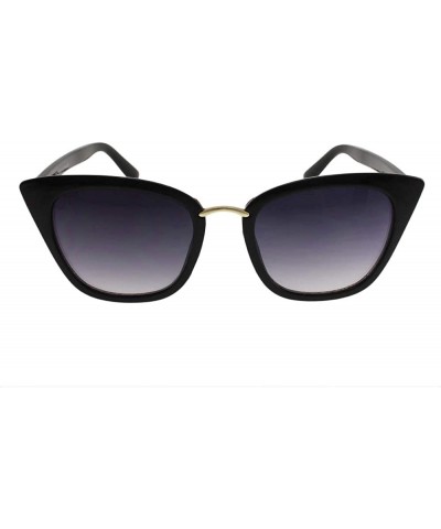 Sport Cassia - Womens Small Modern Cateye Sunglasses - Black - CY18S6D5HO9 $12.52