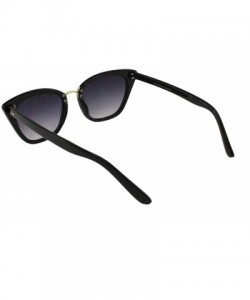 Sport Cassia - Womens Small Modern Cateye Sunglasses - Black - CY18S6D5HO9 $12.52