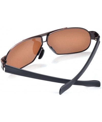 Aviator Mens Sunglasses X-Men Cool Metal Frame Amazing Design Durable Sunglasses - Black/Brown - CT11Z94EX0H $11.85