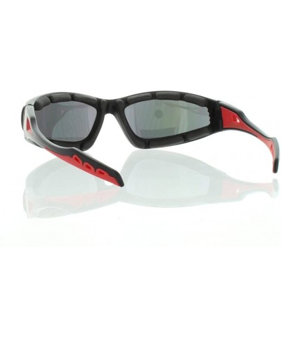 Rectangular Black and Red Sport Sunglasses 100% UV400 - C712MCXQ701 $7.23