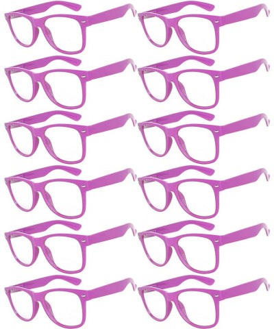 Sport Women's Men's Sunglasses Retro Clear Lens - Retro_clear_12_p_d_purple - CH18736NAOK $30.88