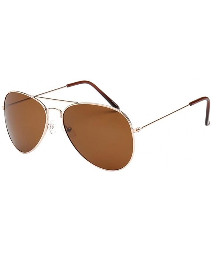 Semi-rimless Women Men Vintage Retro Glasses Unisex Fashion Oversize Frame Sunglasses Eyewear - H - C518EQD4NDM $7.29