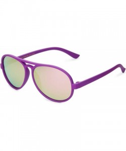 Aviator Cool Kids Aviator UV400 Sunglasses for Babies and Toddlers age 0 to 4 - Purple - Revo Rose Gold - C6199CYS4CI $14.32