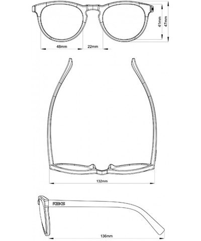 Round Polarized Round Sunglasses - Unbreakable frame - C312ODZJ52M $43.29