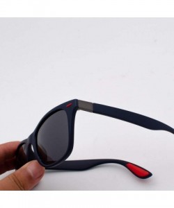 Sport Polarized Sunglasses For Women Man Metal Sunglasses Mirrored Lens Fashion Goggle Eyewear - C - CU18UM0R27I $7.78