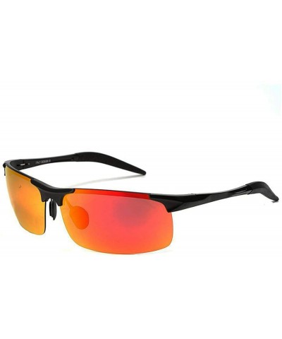 Goggle Sports Goggles Driving Glasses Polarized Sunglasses Unbreakable Metal Frame - Black - CK17XWRMU0T $19.84