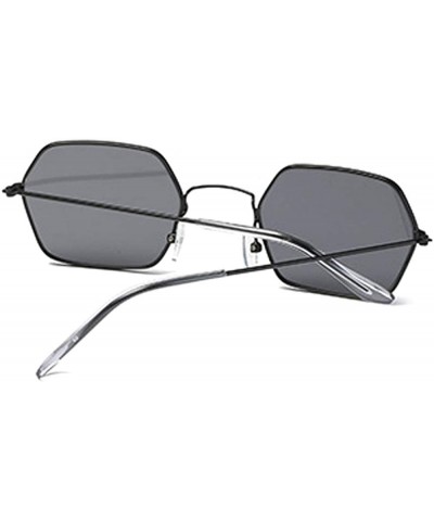 Square Fashion Square Sunglasses for Women UV Protective Glasses Casual Sunglasses for Shopping Travel - CE18NIIKWQA $11.20