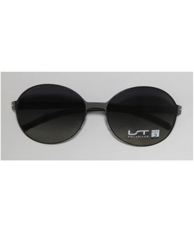 Round 7266l Womens/Ladies Round Full-rim Polarized Lenses Flexible Hinges Sunglasses/Eyewear - Black - CE11Z11JXNP $22.86