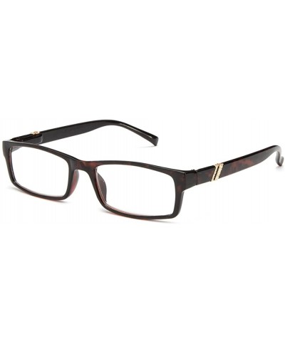 Square Newbee Fashion-"Zena" Slim Frame Spring Temple Light Weight Reading Glasses - Tortoise - CY127DQ48UD $11.46