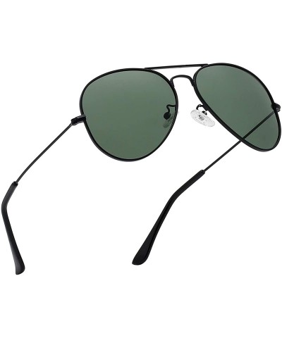 Oversized Premium Military Polarized Sunglasses Protection - 352-black G15 - CU18ADLIRKW $26.58
