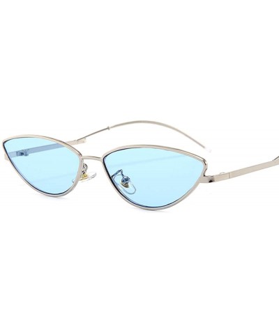 Cat Eye Retro Narrow Cat Eye Sunglasses - Metal Frame for Unisex UV Protection Sunglasses with Case&Lens Cloth - CN1985SEGZ4 ...