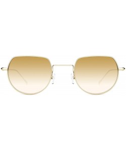 Oversized Sunglasses Simple Style for Women with Tinted Lenses UV400 Protection - Goldernrod - C918SM2QE6T $14.31