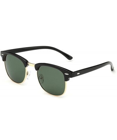 Sport half frame brand sunglasses retro sunglasses - CV1259OB3YF $14.70