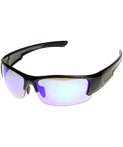 Sport Shatterproof TR90 Half Frame Extreme Sports Sunglasses (Black Ice) - CK11KBZXZK3 $11.55