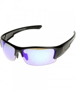 Sport Shatterproof TR90 Half Frame Extreme Sports Sunglasses (Black Ice) - CK11KBZXZK3 $11.55