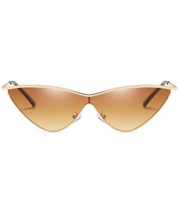 Square MOD-Style Individuality Triangle Sunglasses Full Metal Frame Anti-glare - S02 - C5189SANE38 $22.98