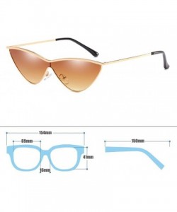 Square MOD-Style Individuality Triangle Sunglasses Full Metal Frame Anti-glare - S02 - C5189SANE38 $22.98