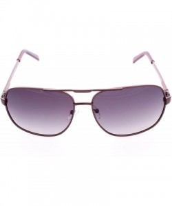 Aviator Square Aviator Metal Sunglasses - Dark Brown Frame - CX12HSCQJTF $13.39