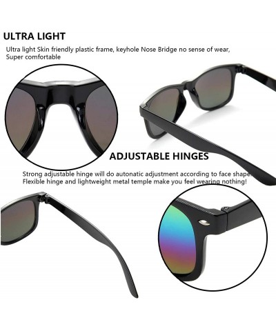 Aviator Wholesale Sunglasses Bulk for Adults Party Favors Retro Classic Shades 10 Pack - Black Mirrored - CQ195XWQ7C3 $14.07