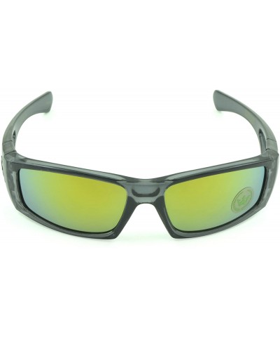 Square Gangster Sunglass Hardcore Dark Lens Sunglasses Men Women - Black-green - CM12D1PGHDB $18.84