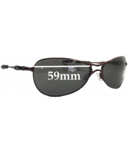 Oval Replacement Sunglass Lenses fits Oakley Crosshair S Womens 59mm Wide - CA18HEOG3UX $40.41