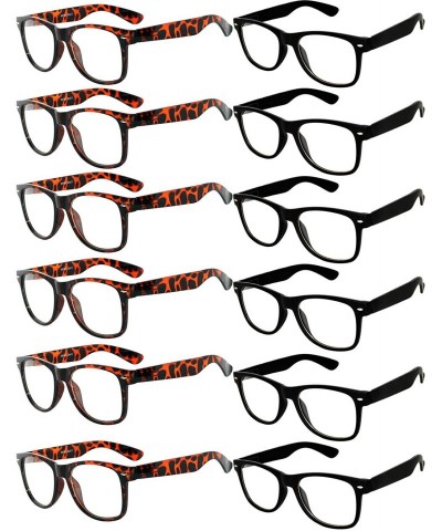 Sport Women's Men's Sunglasses Retro Clear Lens - Retro_clear_12_p_leo_blk - CF18733473D $21.29