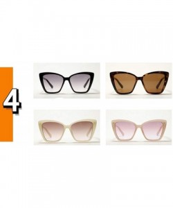 Rectangular Colorful loepard sunglasses eyewear oversized - Brown - CX198EAGWTN $10.20