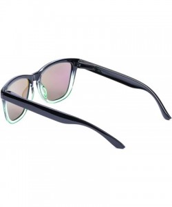 Sport Polarized Sunglasses For Women Men Gradient Colors Designer UV Protection - Black&green - CS18N6TYTQA $12.10