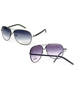 Aviator Belted Collection Women's Classic Aviator Sunglasses - Black - CC18HDLQ03H $26.92