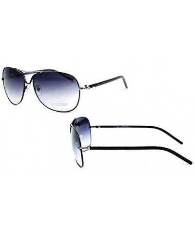 Aviator Belted Collection Women's Classic Aviator Sunglasses - Black - CC18HDLQ03H $26.92