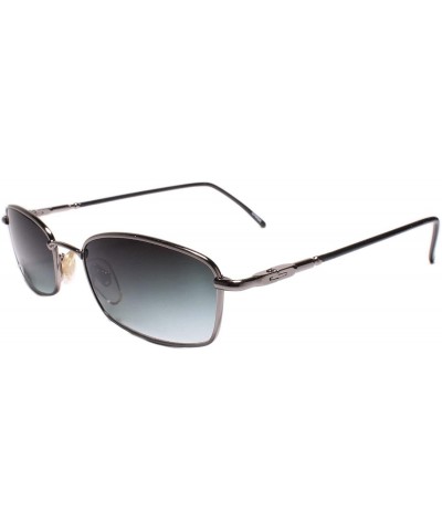 Rectangular Deadstock Genuine Vintage 90s Style Hip Hop Rectangle Sunglasses - Black / Gunmetal - CP18WG908UX $11.79