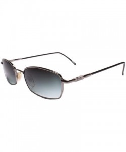 Rectangular Deadstock Genuine Vintage 90s Style Hip Hop Rectangle Sunglasses - Black / Gunmetal - CP18WG908UX $11.79