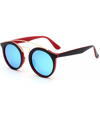 Round Classic Polarized Retro Small Round Frame Sunglasses Polarized - CW18XD6DRMS $37.11