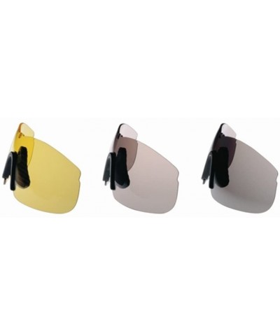 Sport Carbon Professional Traditional 3-Lens Series Sunglasses - Brown Gloss - C2115URQKZ9 $77.04