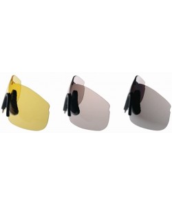 Sport Carbon Professional Traditional 3-Lens Series Sunglasses - Brown Gloss - C2115URQKZ9 $77.04