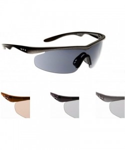 Sport Carbon Professional Traditional 3-Lens Series Sunglasses - Brown Gloss - C2115URQKZ9 $77.04
