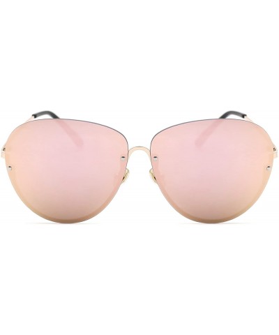 Sport Oversized Rimless Mirrored Sunglasses for Women - C - C21832HNQ4X $32.90