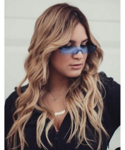 Rimless Trendy Rectangular Sunglasses for Men and Women - CC18XMKSHDZ $25.96