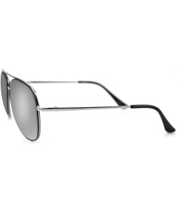 Aviator Top Line Metal Aviator Sunglasses P4102 - Silver1 - CU17YSAWY9O $8.90