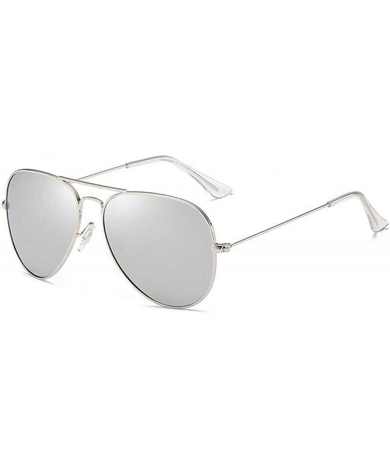 Shield Fashion Retro Classic Metal Round Polarized Sunglasses Men Women Luxury Color Lens Vintage Mirrors Sun Glasses - CG198...