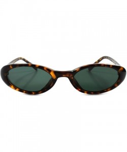 Cat Eye Old stock Classic Vintage 80s 90s Fashion Small Cat Eye Sunglasses - Tortoise - CZ1893D7XHL $14.08