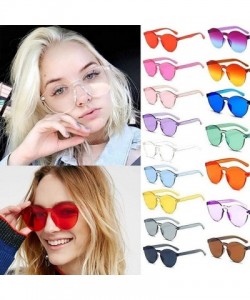 Round Unisex Fashion Candy Colors Round Outdoor Sunglasses Sunglasses - Purple - CP190L3D3D2 $21.00