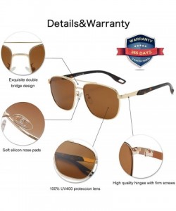 Oval Polarized Aviator Sunglasses Mirrored For Men-100% UV protection lens VL9514 WHISTLE - CK199KX0MUZ $12.71